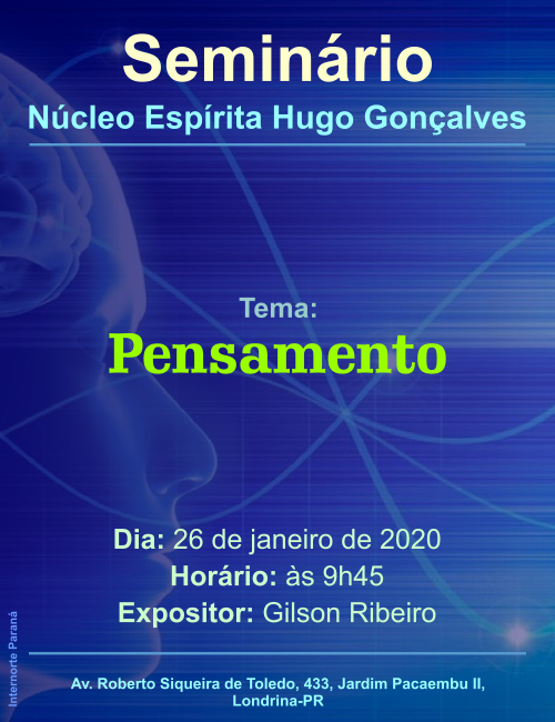 Seminário "Pensamento" - N.E. Hugo Gonçalves - jan/2020 1