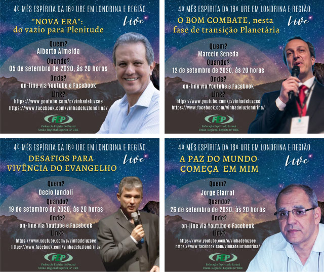 4º Mês Espírita da 16ª URE em Londrina e Região - setembro/2020 2