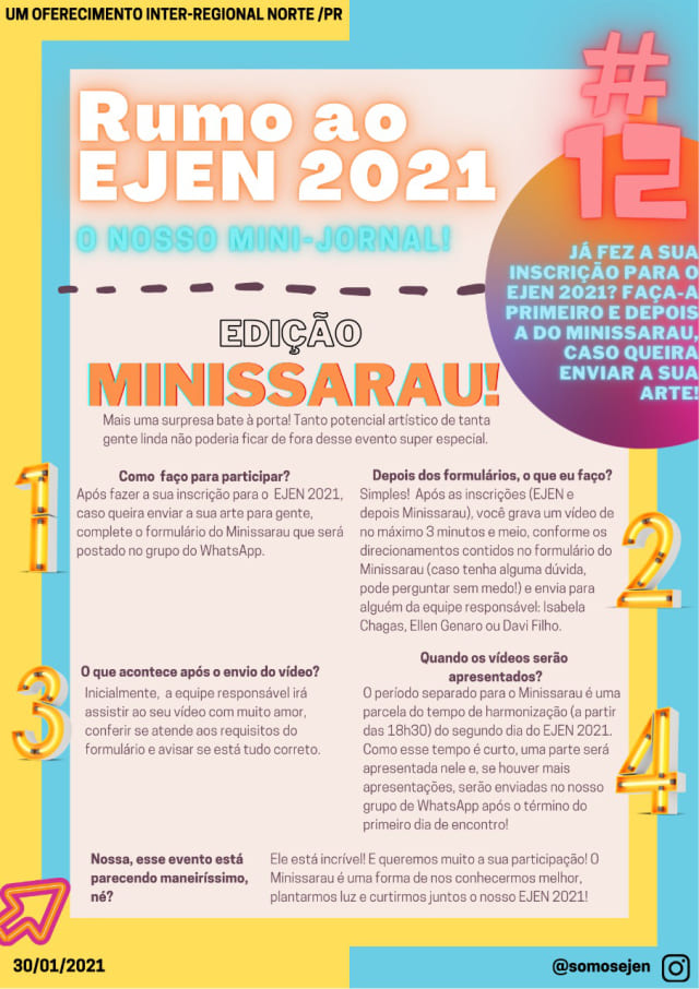 Minijornal "Rumo ao EJEN 2021" 1