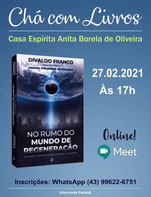 Chá com Livros - Casa Espírita Anita Borela de Oliveira - fevereiro/2021 1