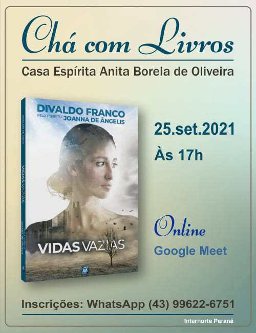 Chá com Livros - Casa Espírita Anita Borela de Oliveira - setembro/2021 1