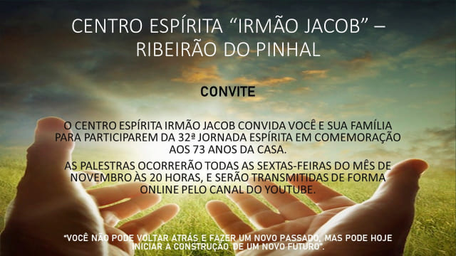 32ª Jornada Espírita de Ribeirão do Pinhal - online - novembro/2021 1