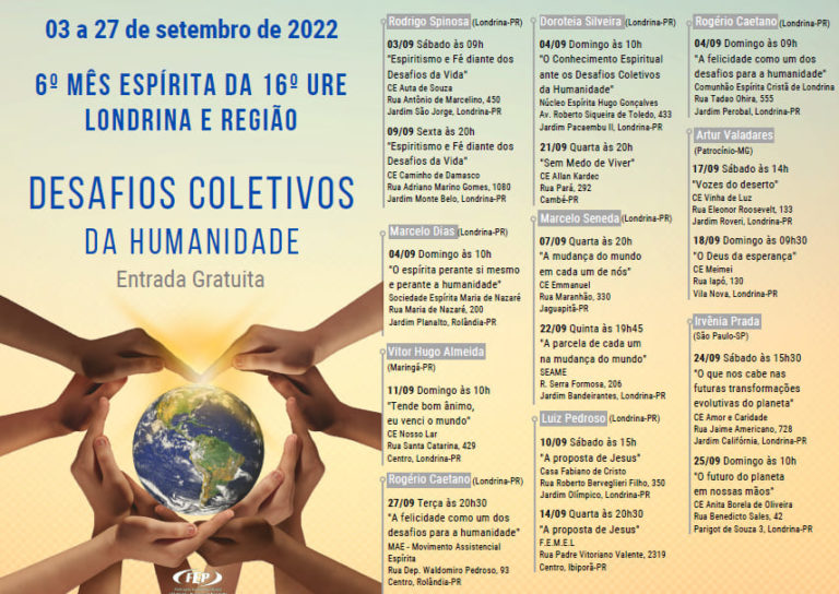 6º Mês Espírita em Londrina e Região - 16ª URE - setembro/2022 1