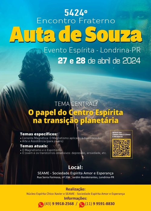 5424º Encontro Fraterno Auta de Souza - SEAME - Londrina - 27 e 28 de abril de 2024 1