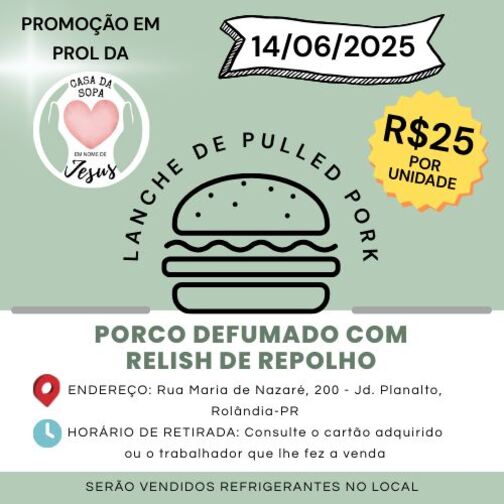 Entrega da Promoção de Lanche de Pulled Pork 1