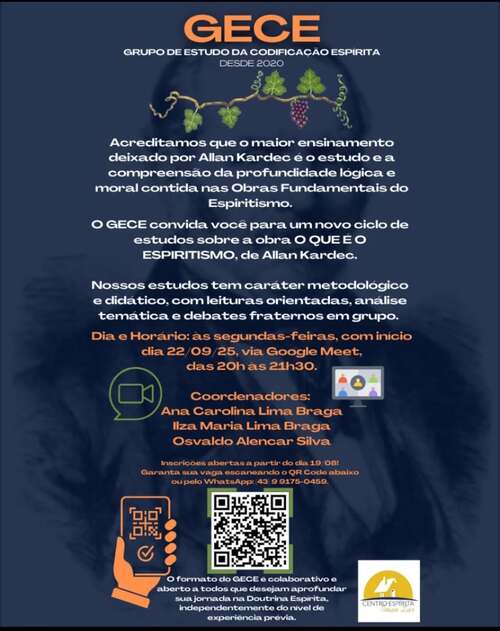 Estudo online da obra "O que é o Espiritismo", de Allan Kardec 1