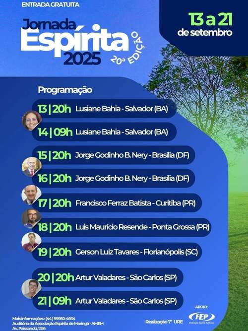 20ª Jornada Espírita da 7ª URE - Maringá 1