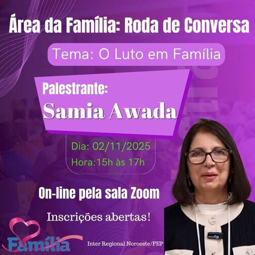 Roda de Conversa - Online - "O Luto em Família" 1