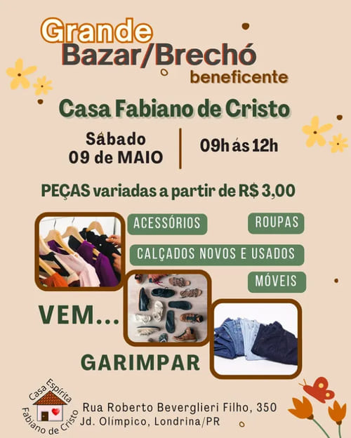 Grande Bazar/Brechó Beneficente 1