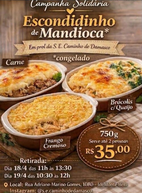 Entrega de Escondidinho de Mandioca 1
