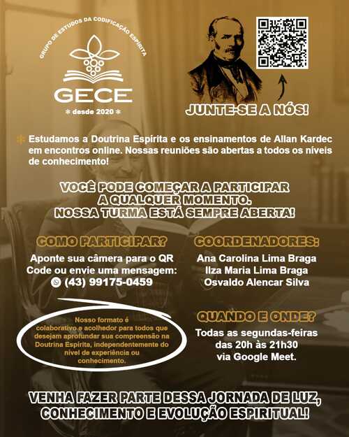 Grupo de Estudo da Codificação Espírita - C.E. Nosso Lar - Londrina 1