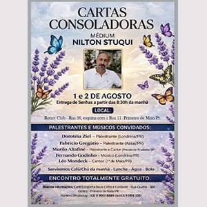 Cartas Consoladoras - C.E. Deus, Cristo e Caridade - Primeiro de Maio-PR - 01 e 02/08/26 1