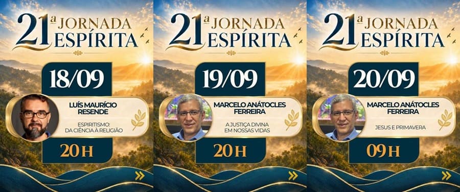 21ª Jornada Espírita da 7ª URE - AMEM - Maringá - 12 a 20 de setembro de 2026 4